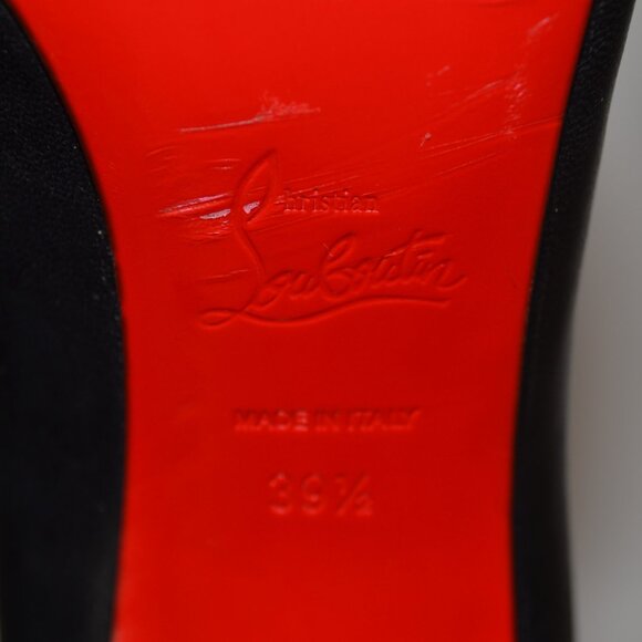 Christian Louboutin W/ Box Black Nappa Décolleté Heels SIZE 9.5 EU 39.5 - Picture 11 of 16